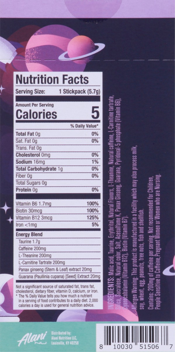 slide 3 of 9, Alani Nu Energy Sticks Cosmic Stardust - 10 ct, 10 ct; 2 oz