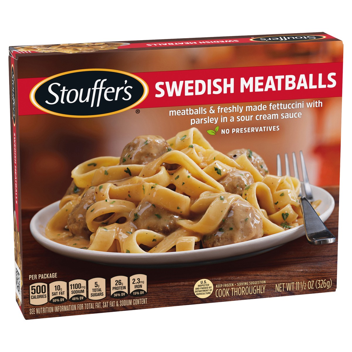 slide 2 of 8, Stouffer's Swedish Meatballs Frozen Meal, 11.5 oz