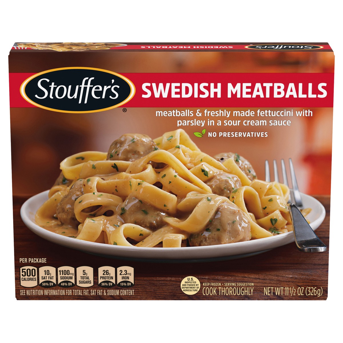 slide 1 of 8, Stouffer's Swedish Meatballs Frozen Meal, 11.5 oz
