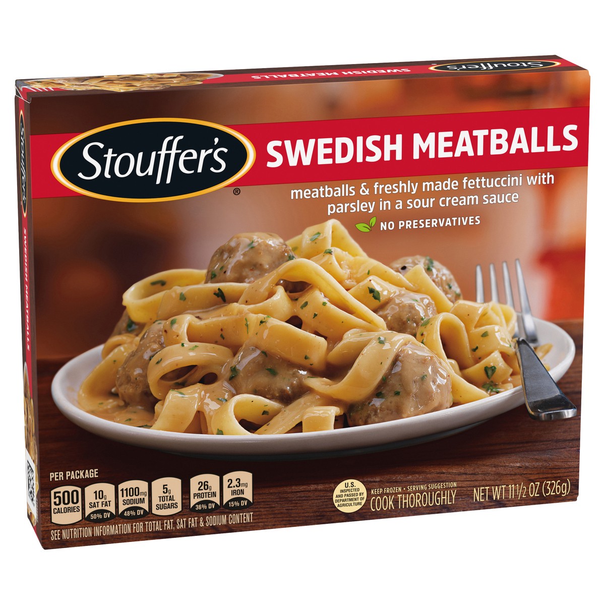 slide 1 of 8, Stouffer's Swedish Meatballs Frozen Meal 11.5 oz., 11.5 oz