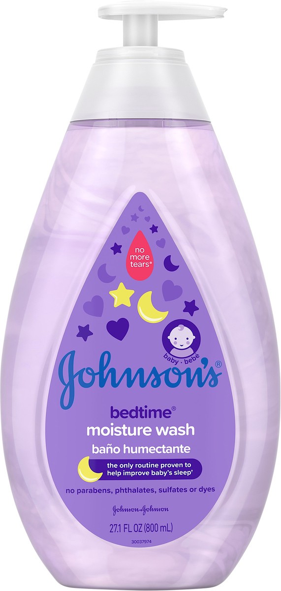 slide 2 of 7, Johnson's Bedtime Moisture Wash - 27.1oz, 27.10 fl oz