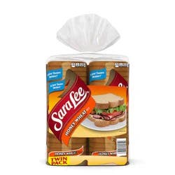 Sara Lee Honey Wheat (Twin Pack) Bread, 2 count, 40 oz