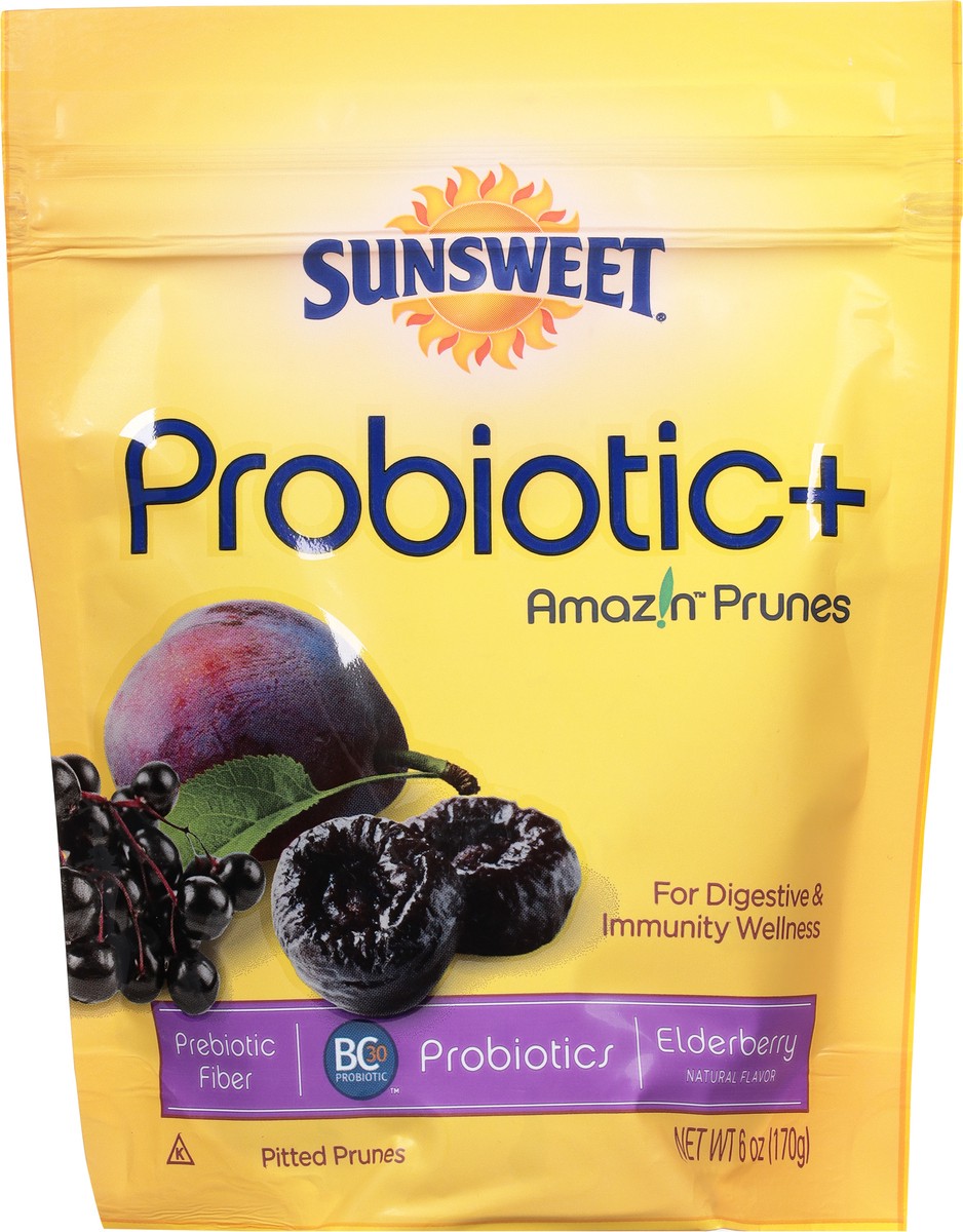 slide 6 of 14, Sunsweet Amaz'n Probiotic+ Elderberry Prunes 6 oz, 6 oz