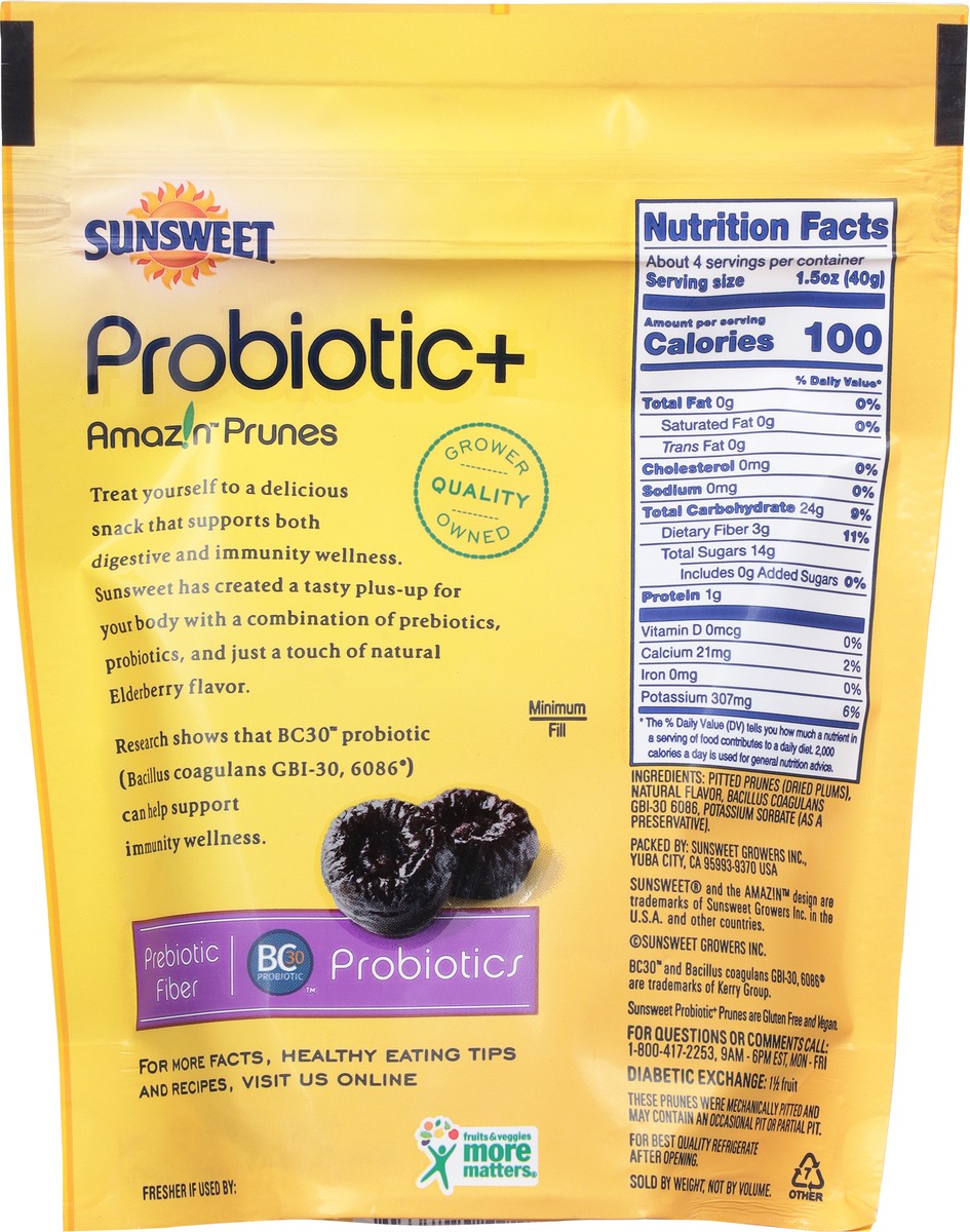 slide 14 of 14, Sunsweet Amaz'n Probiotic+ Elderberry Prunes 6 oz, 6 oz