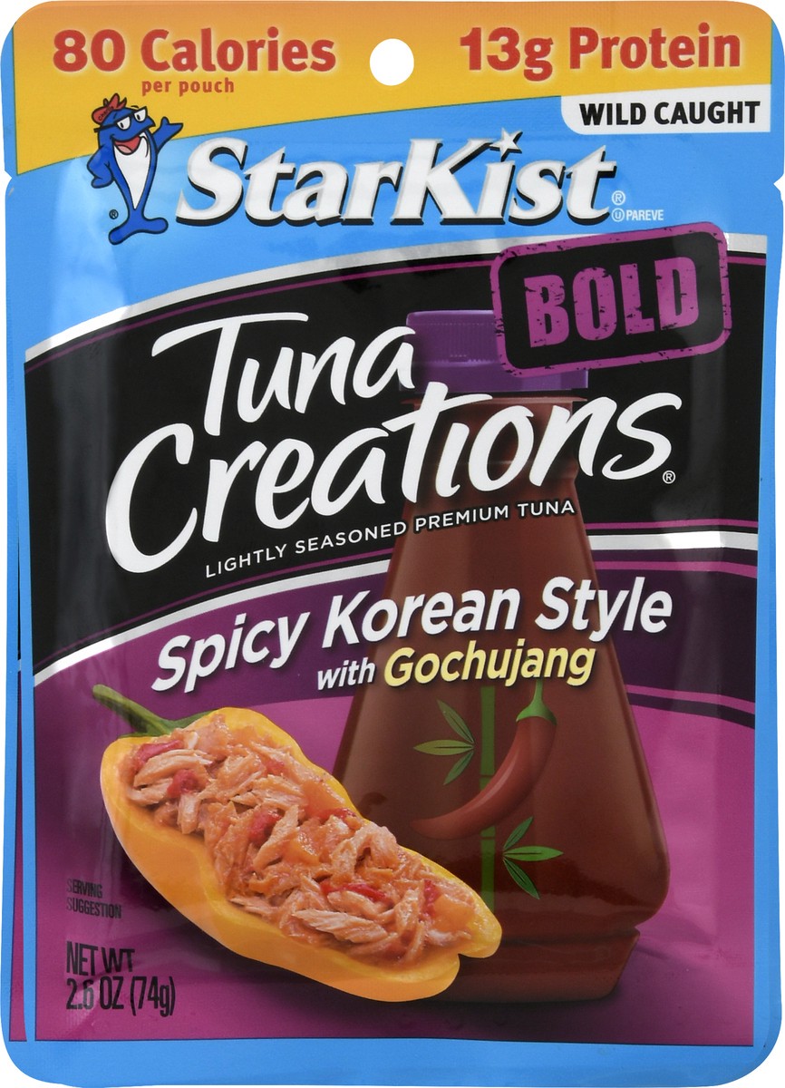 slide 2 of 8, Starkist Tuna Creations Bold Spicy Korean Style, 2.6 oz