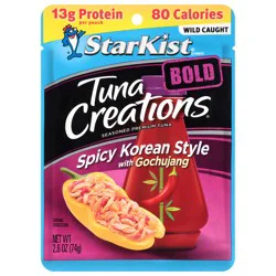 StarKist Tuna Creations Bold Seasoned Premium Spicy Korean Style with Gochujang Tuna 2.6 oz