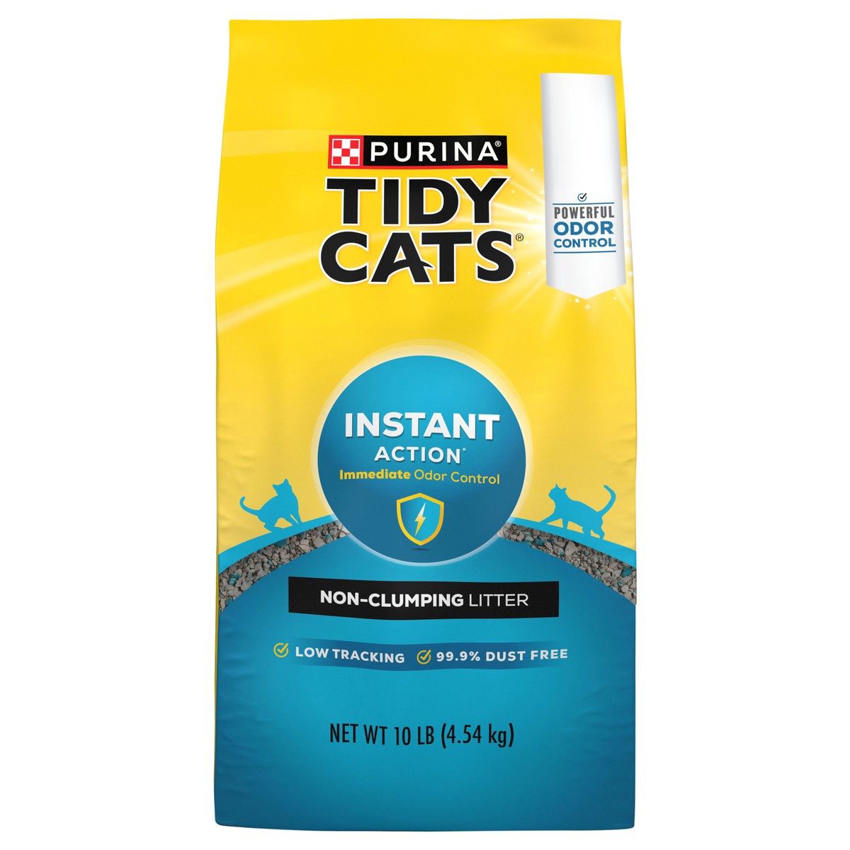 slide 1 of 6, Tidy Cats Purina Tidy Cats Instant Action Non Clumping, Low Tracking Cat Litter, 10 lb