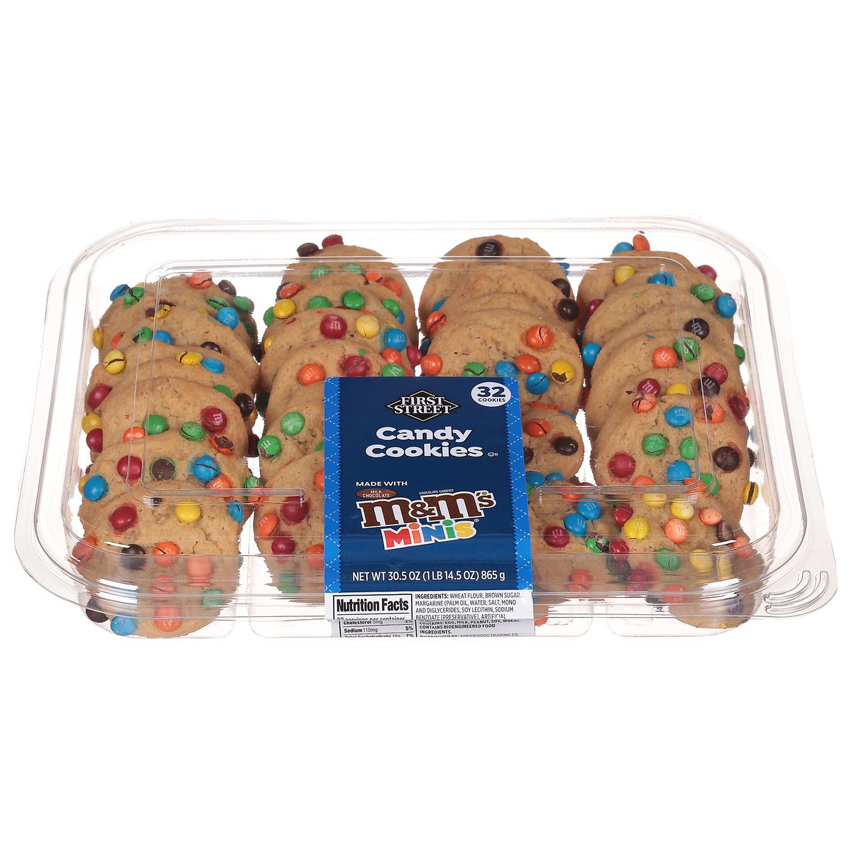 slide 6 of 13, First Street M&M Candy Cookies, 30.5 oz