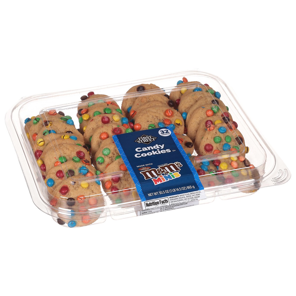 slide 10 of 13, First Street M&M Candy Cookies, 30.5 oz