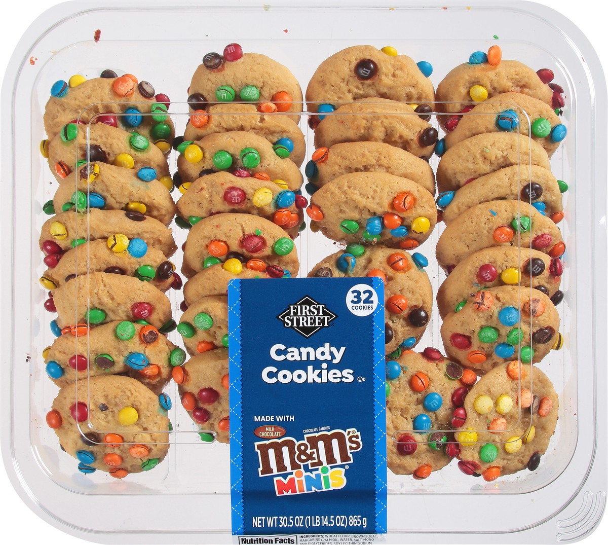 slide 2 of 13, First Street M&M Candy Cookies, 30.5 oz