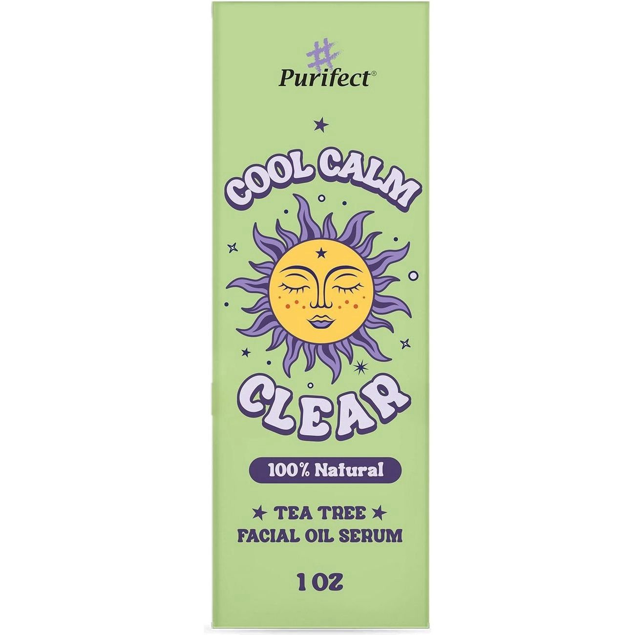 slide 1 of 1, Purifect Cool Calm Clear Natural Tea Tree Facial Oil Serum, 1 oz