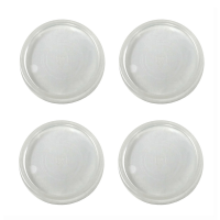 slide 13 of 29, Super Sliders 1 13/16" Round Multi-Surface Reusable Caster Cups, Clear, 4 ct