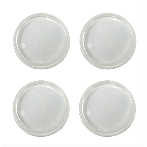 slide 15 of 29, Super Sliders 1 13/16" Round Multi-Surface Reusable Caster Cups, Clear, 4 ct