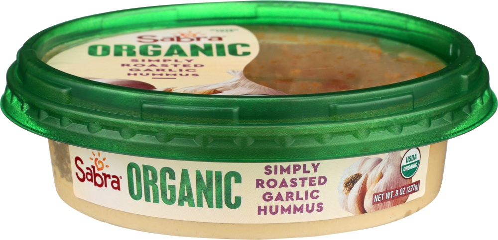 slide 1 of 1, Sabra Hummus Roasted Garlic Organic, 8 oz