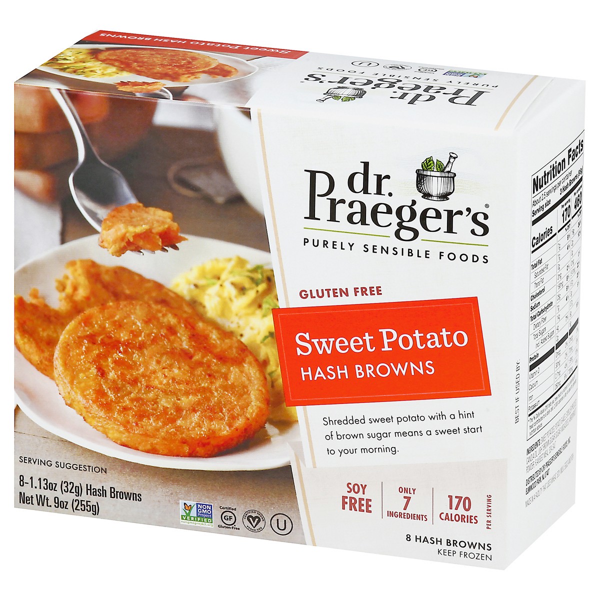 slide 7 of 10, Dr. Praeger's Gluten Free Sweet Potato Hash Browns 8 ea, 8 ct