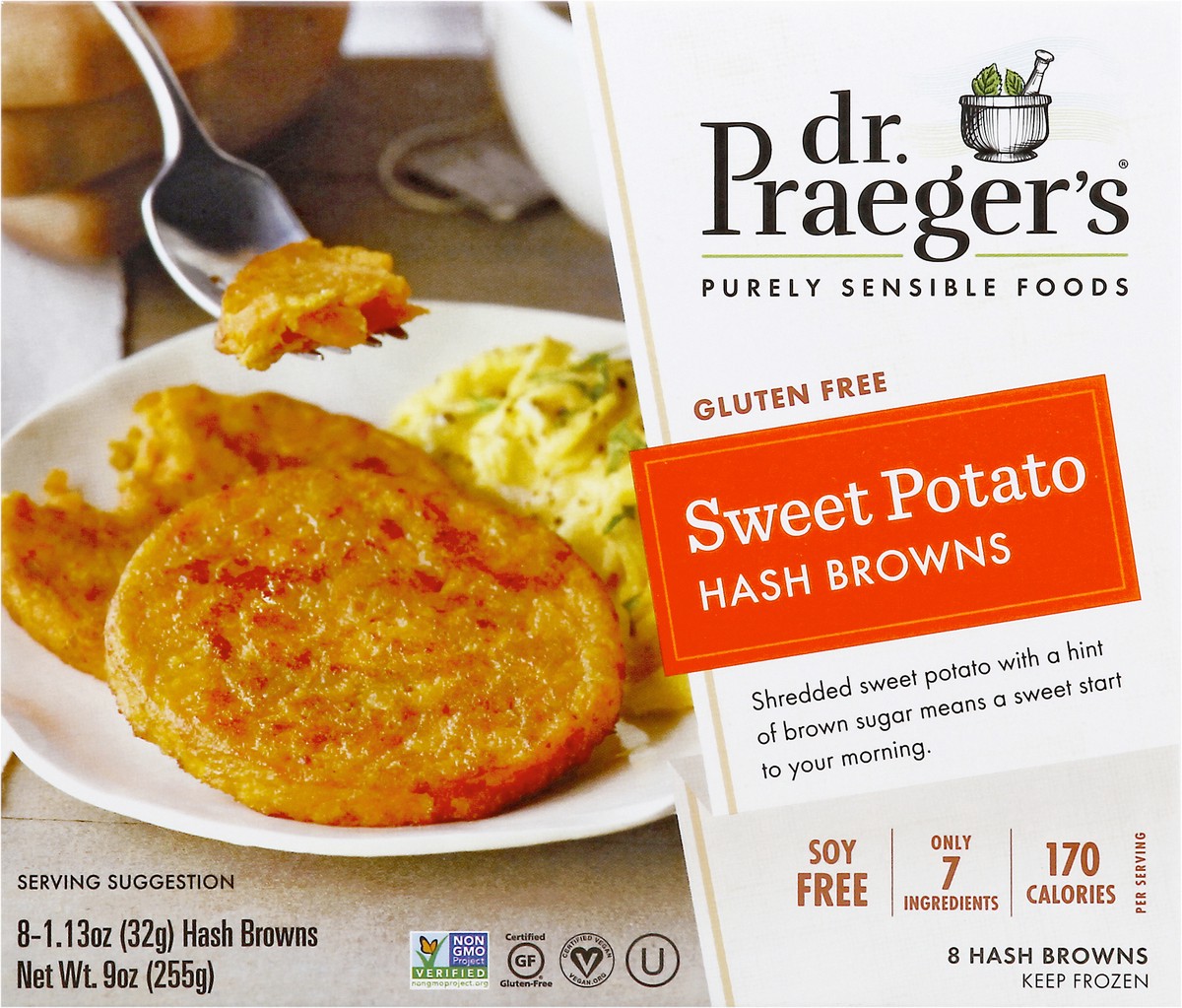 slide 10 of 10, Dr. Praeger's Gluten Free Sweet Potato Hash Browns 8 ea, 8 ct