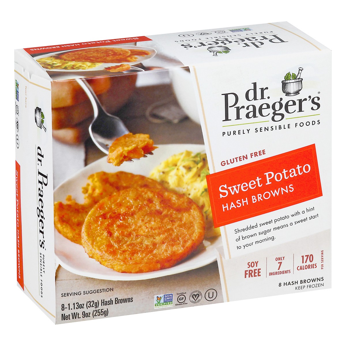 slide 2 of 10, Dr. Praeger's Gluten Free Sweet Potato Hash Browns 8 ea, 8 ct