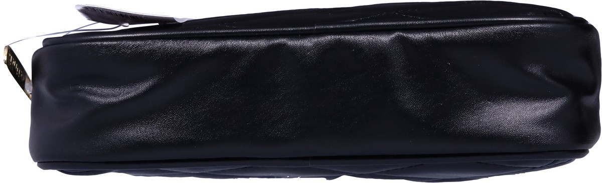 slide 4 of 9, Scunci Black Quilted Round Top Bag, 1 ct