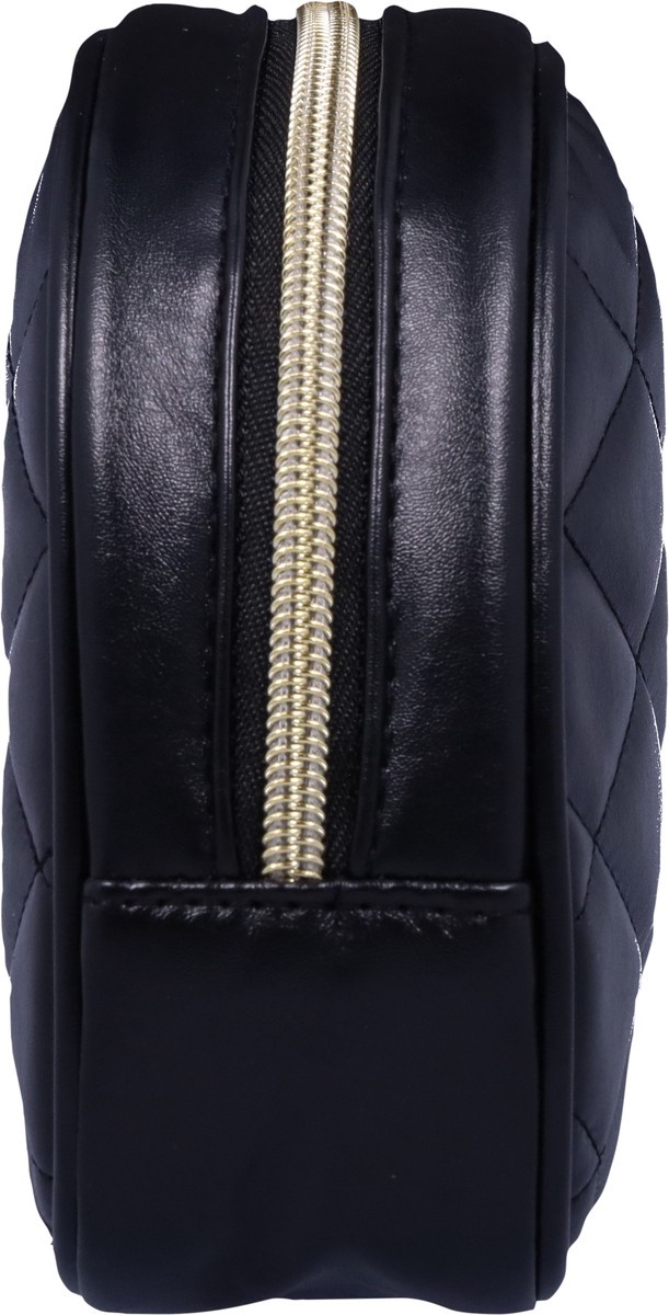 slide 8 of 9, Scunci Black Quilted Round Top Bag, 1 ct