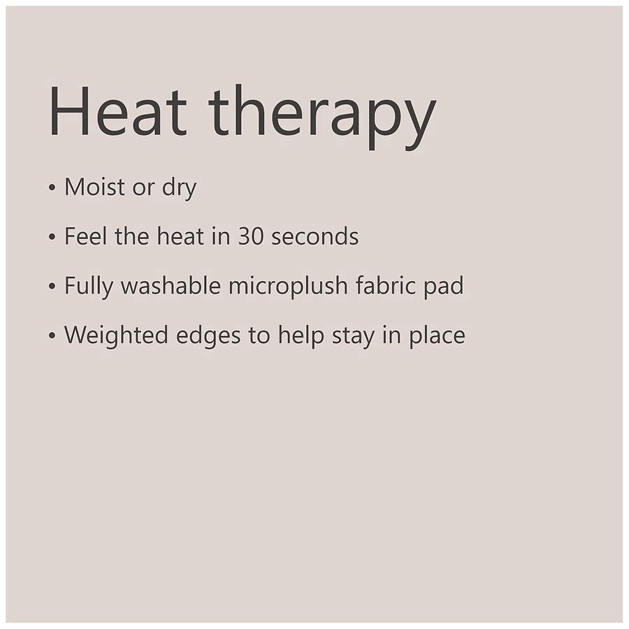 slide 3 of 5, Walgreens Fast-Heat Weighted Heating Pad, 6 x 15 in