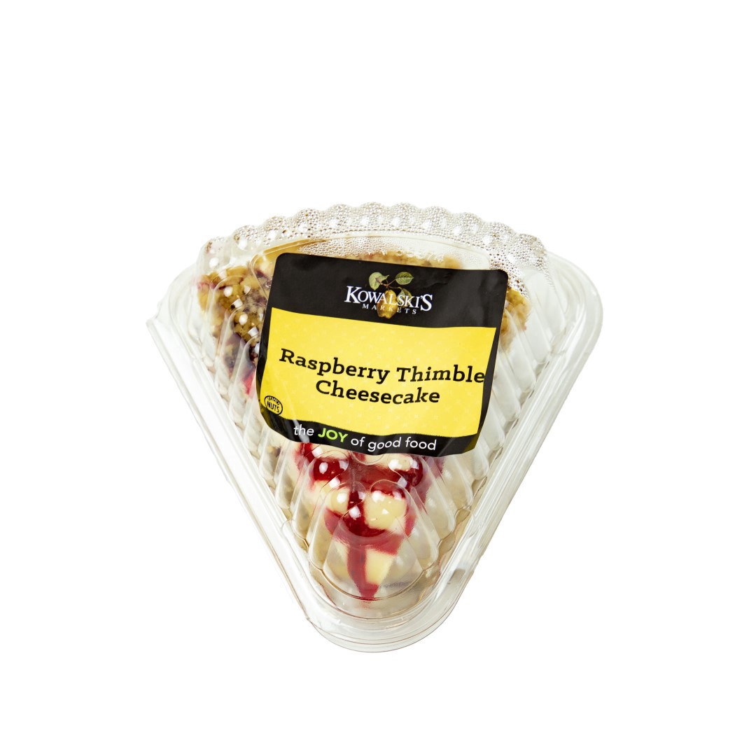 slide 1 of 1, Kwl Rasp Thimble Cake Slice, 