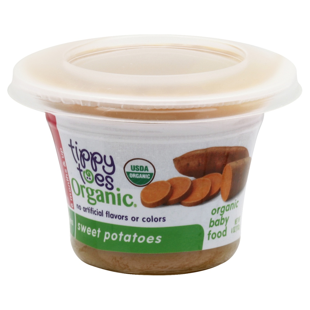 slide 1 of 1, Tippy Toes Sweet Potatoes Organic Baby Food, 4 oz