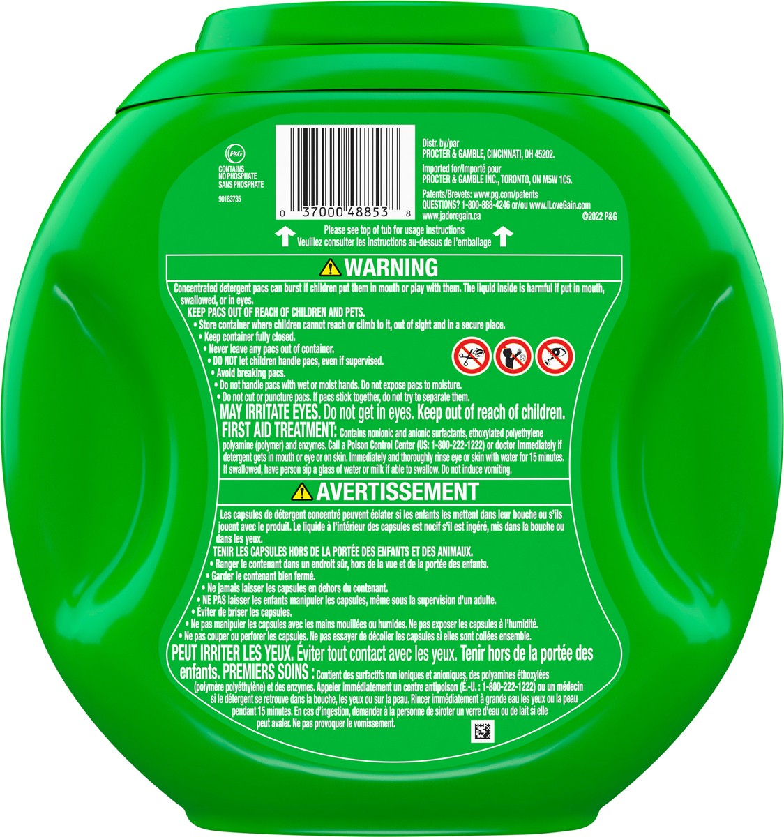 slide 4 of 7, Gain flings! Liquid Laundry Detergent Soap Pacs, HE Compatible, 60 Count, Long Lasting Scent, Original Scent, 60 ct