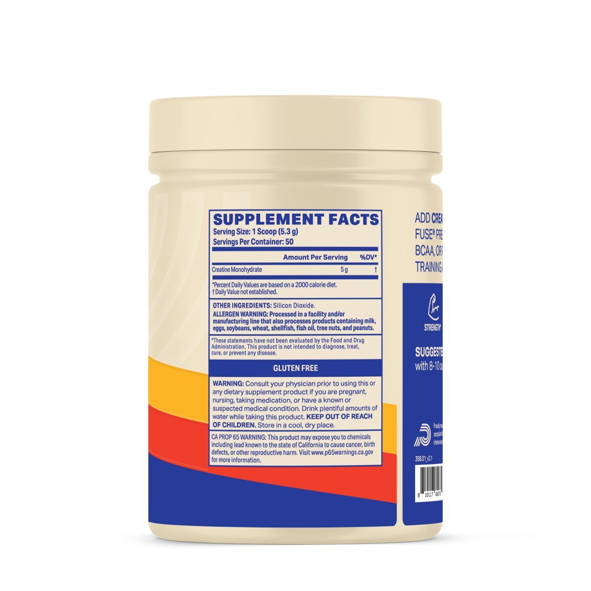 slide 3 of 3, PODIUM Creatine Monohydrate - Unflavored - 9.35 oz, 1 ct