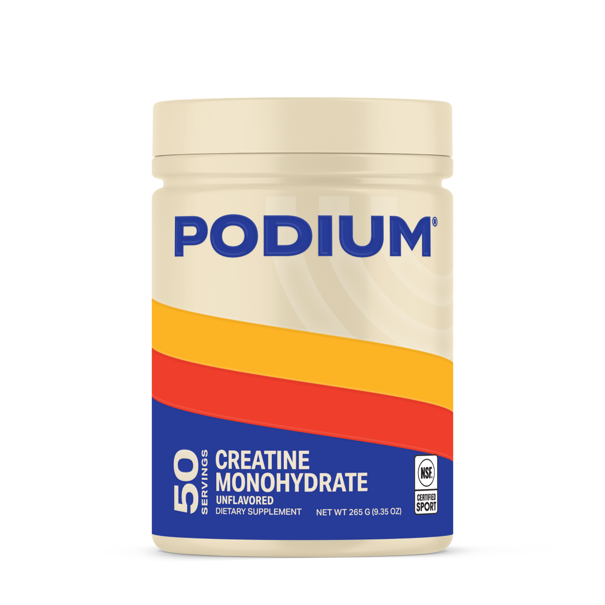 slide 1 of 3, PODIUM Creatine Monohydrate - Unflavored - 9.35 oz, 1 ct