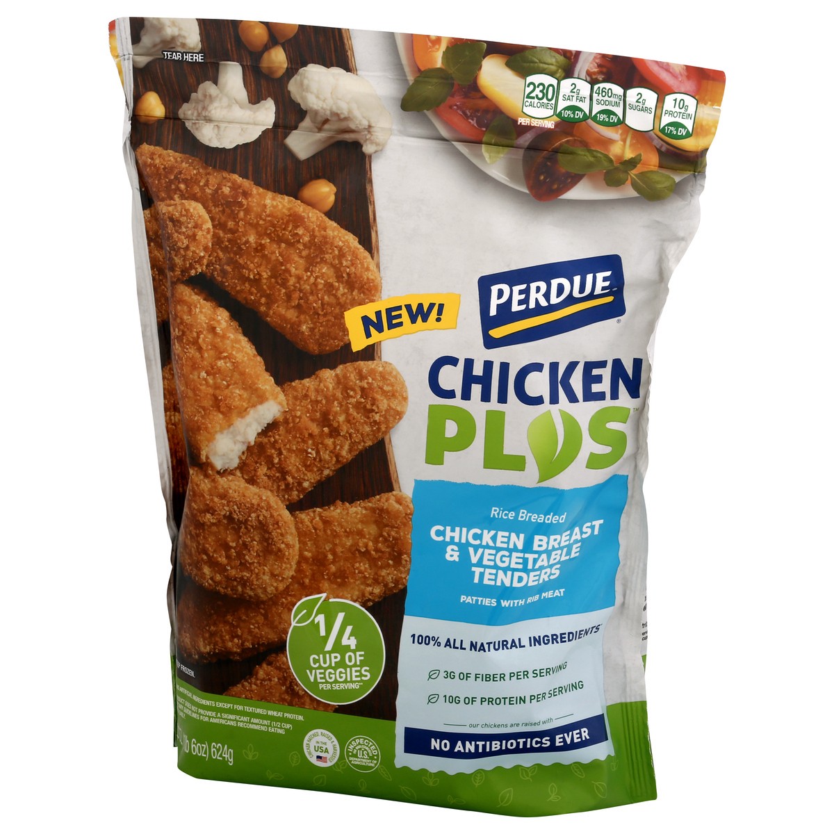 slide 7 of 12, Perdue Patties with Rib Meat Chicken Breast & Vegetable Tenders 22 oz, 22 oz