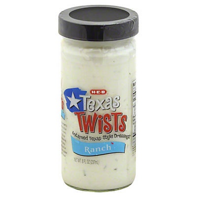 slide 1 of 1, H-E-B Texas Twists Ranch Dressings, 8 oz