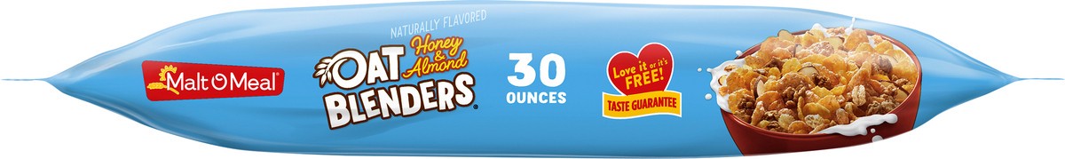 slide 7 of 9, Malt-O-Meal Honey and Oat Blenders with Almonds Breakfast Cereal, Family Size Bulk Bagged Cereal, 30 Ounce - 1 count, 30 oz