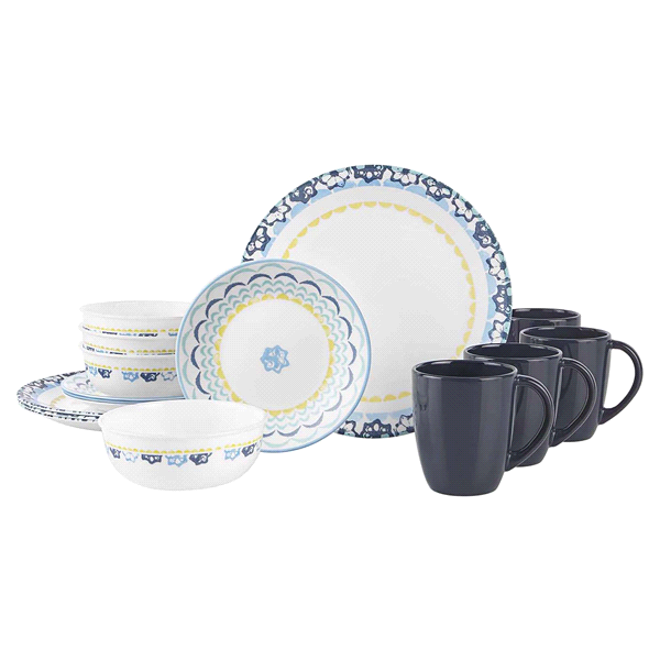 slide 1 of 1, Corelle Signature Portofino Dinnerware Set, 16 ct