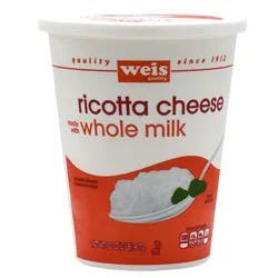 Weis Quality Whole Milk Ricotta Cheese