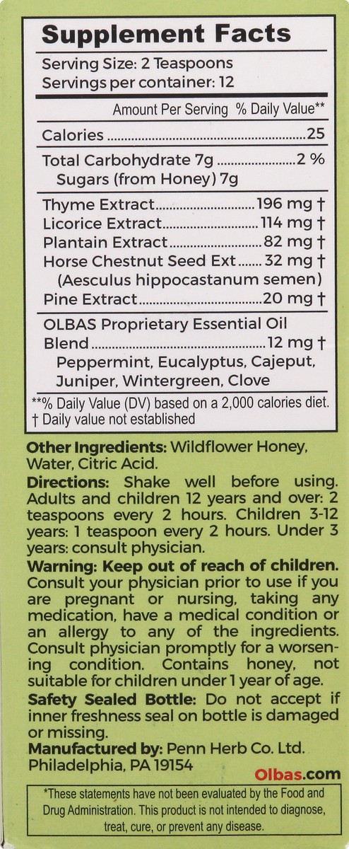 slide 5 of 9, Olba's Cough Syrup 4 oz, 4 oz