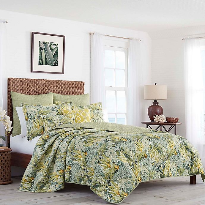 slide 1 of 3, Tommy Bahama Cuba Cabana Twin Quilt - Green, 1 ct