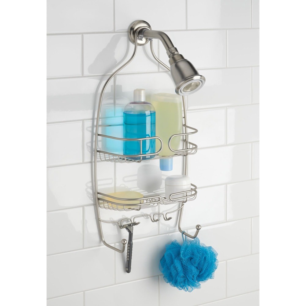 slide 2 of 6, InterDesign Neo Shower Caddy - Medium - Satin Nickel, 1 ct