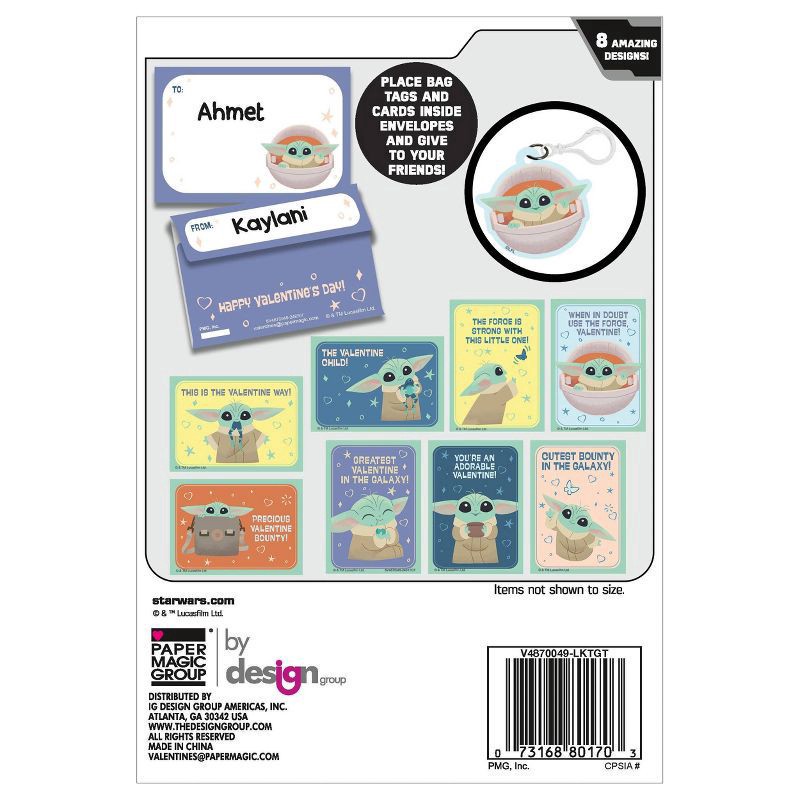 slide 2 of 2, PAPER MAGIC Star Wars Mandalorian Bag Tags, 1 ct