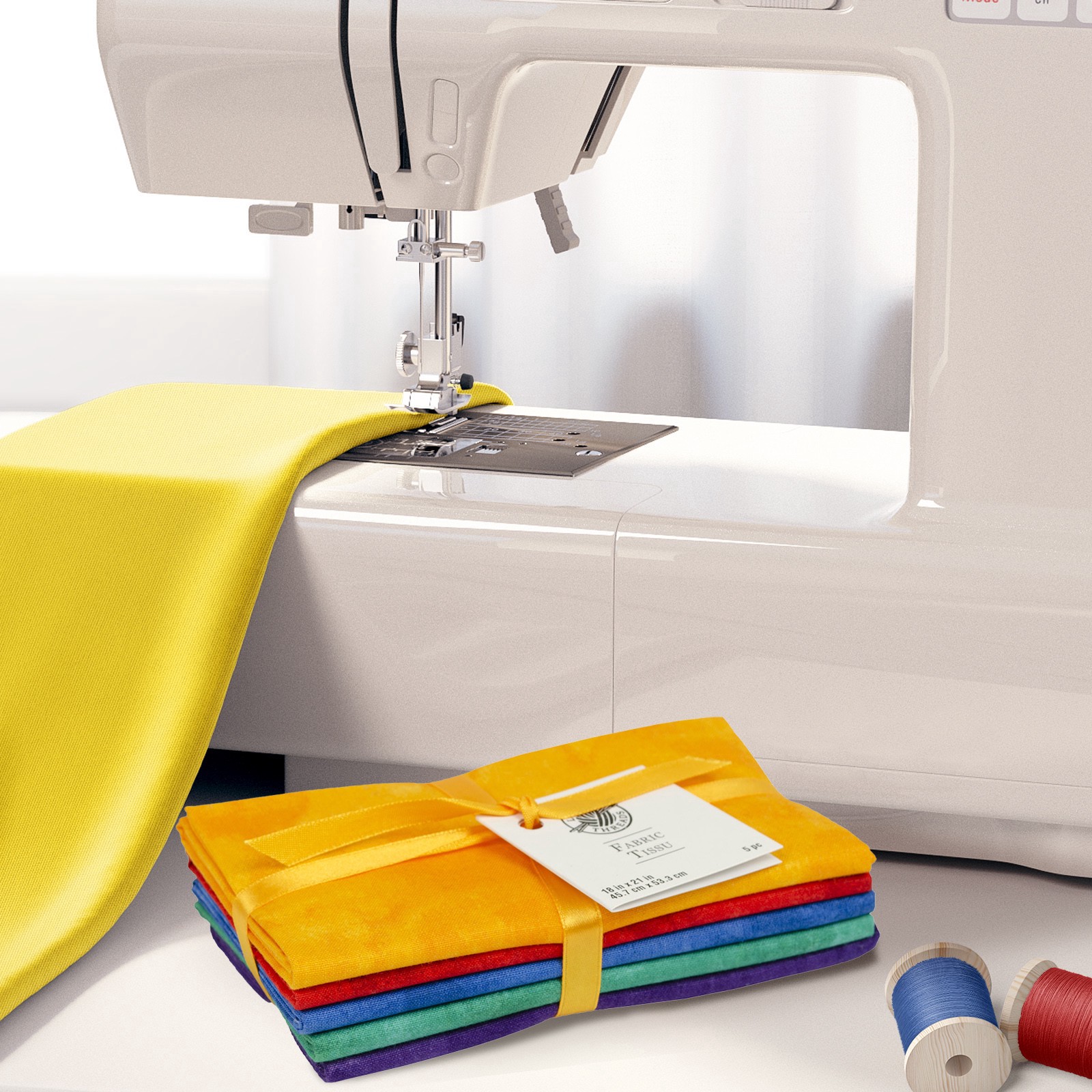 slide 2 of 9, Textured Fabric Bundle By Loops & Threads, 18 in x 21 in