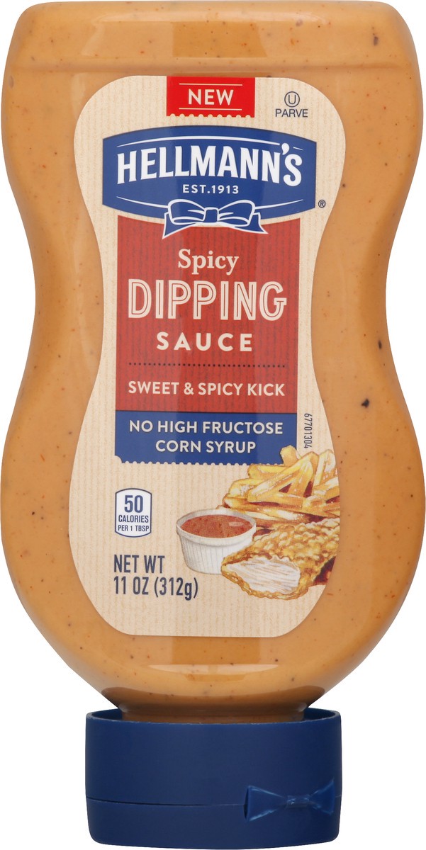 slide 3 of 10, Hellmann's Condiment Spicy Dipping Sauce, 11 OZ, 11 oz