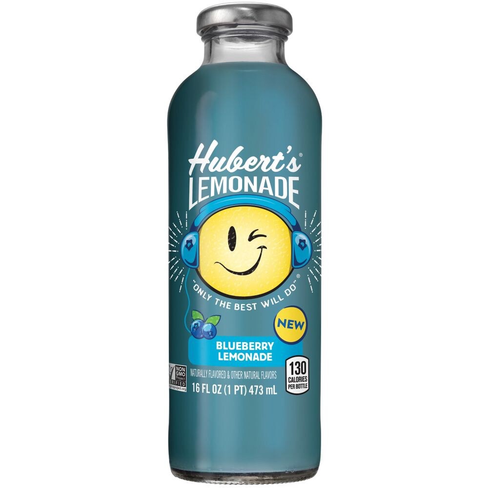 slide 1 of 6, Hubert's Blueberry Lemonade, 16 fl oz