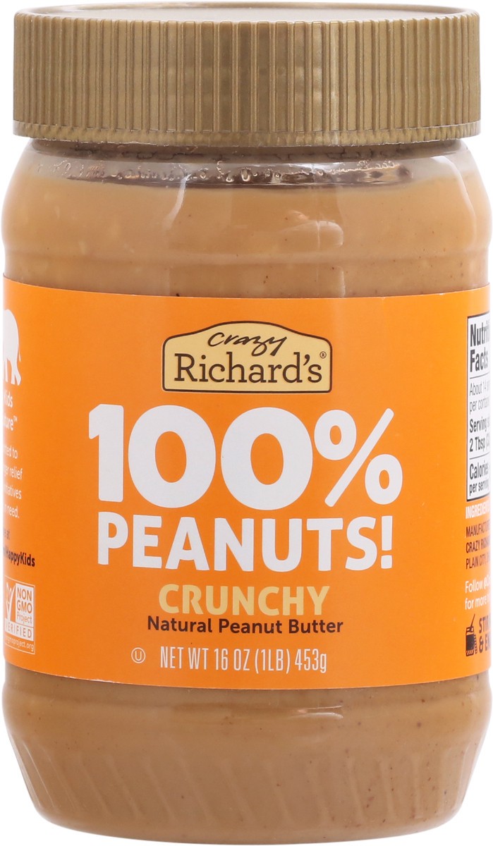 slide 6 of 9, Crazy Richard's Natural Crunchy Peanut Butter, 16 oz
