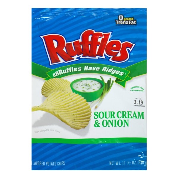 slide 1 of 1, Ruffles Sour Cream Onion, 1 ct