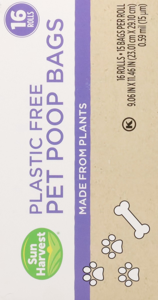 slide 11 of 12, Sun Harvest Plastic Free Pet Poop Bags Made From Plants, 1 ct