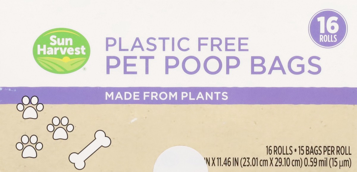 slide 10 of 12, Sun Harvest Plastic Free Pet Poop Bags Made From Plants, 1 ct