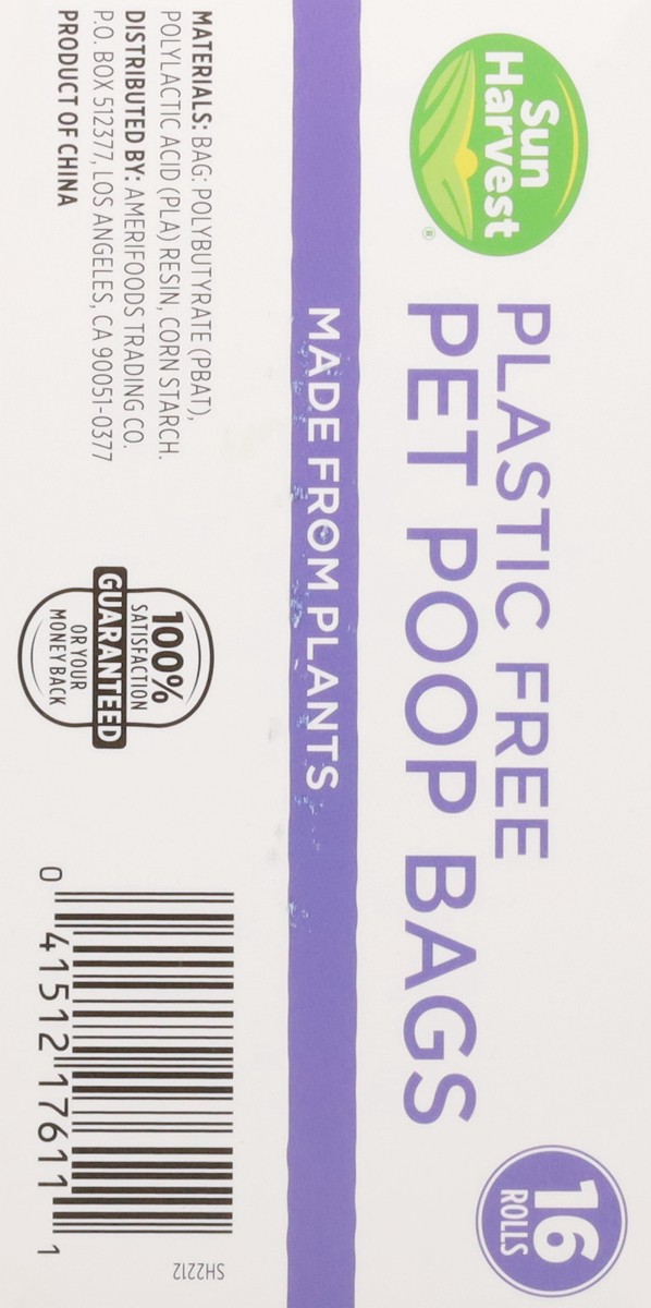 slide 12 of 12, Sun Harvest Plastic Free Pet Poop Bags Made From Plants, 1 ct