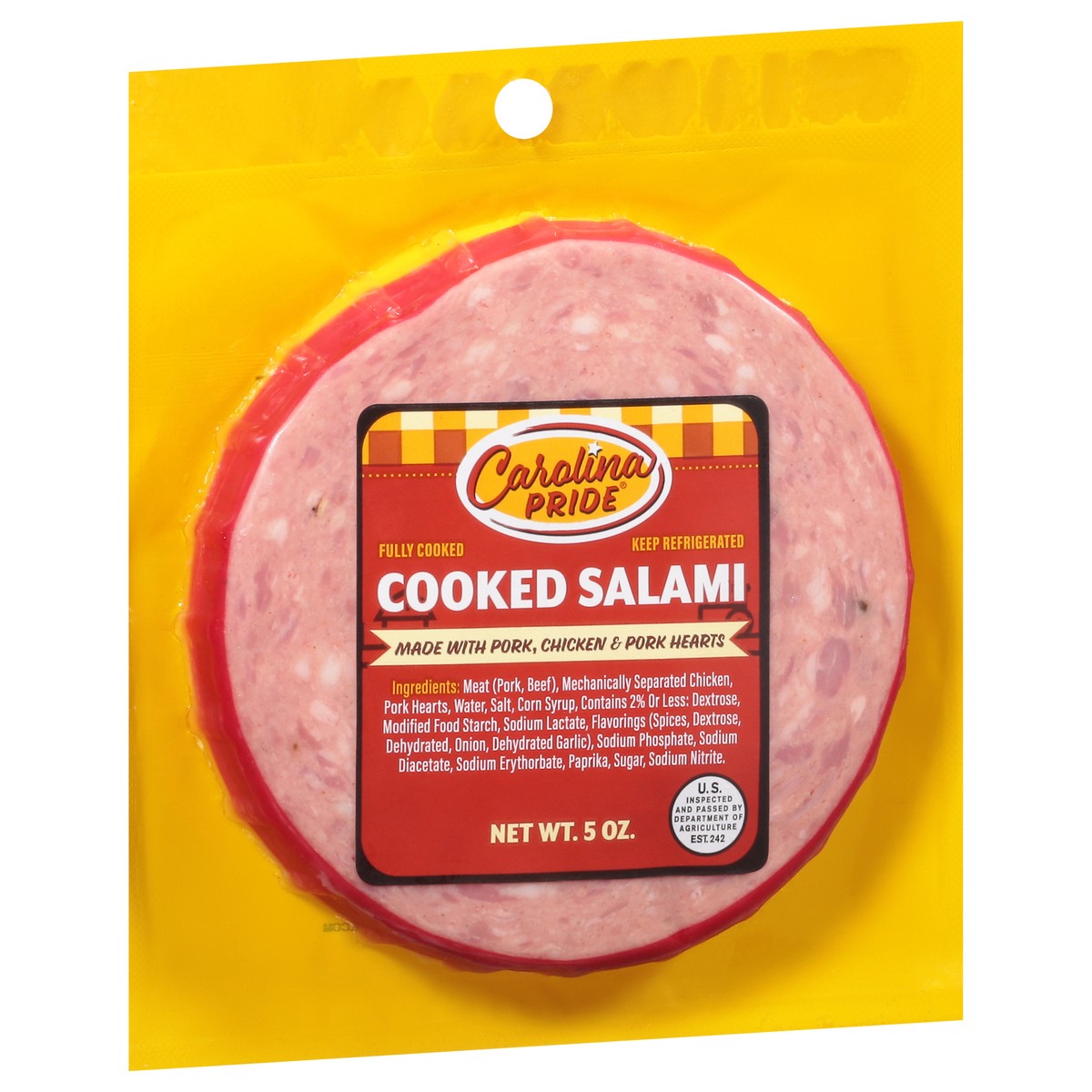 slide 6 of 9, Carolina Pride Salami, Cooked, 5 Ounce, 5 oz