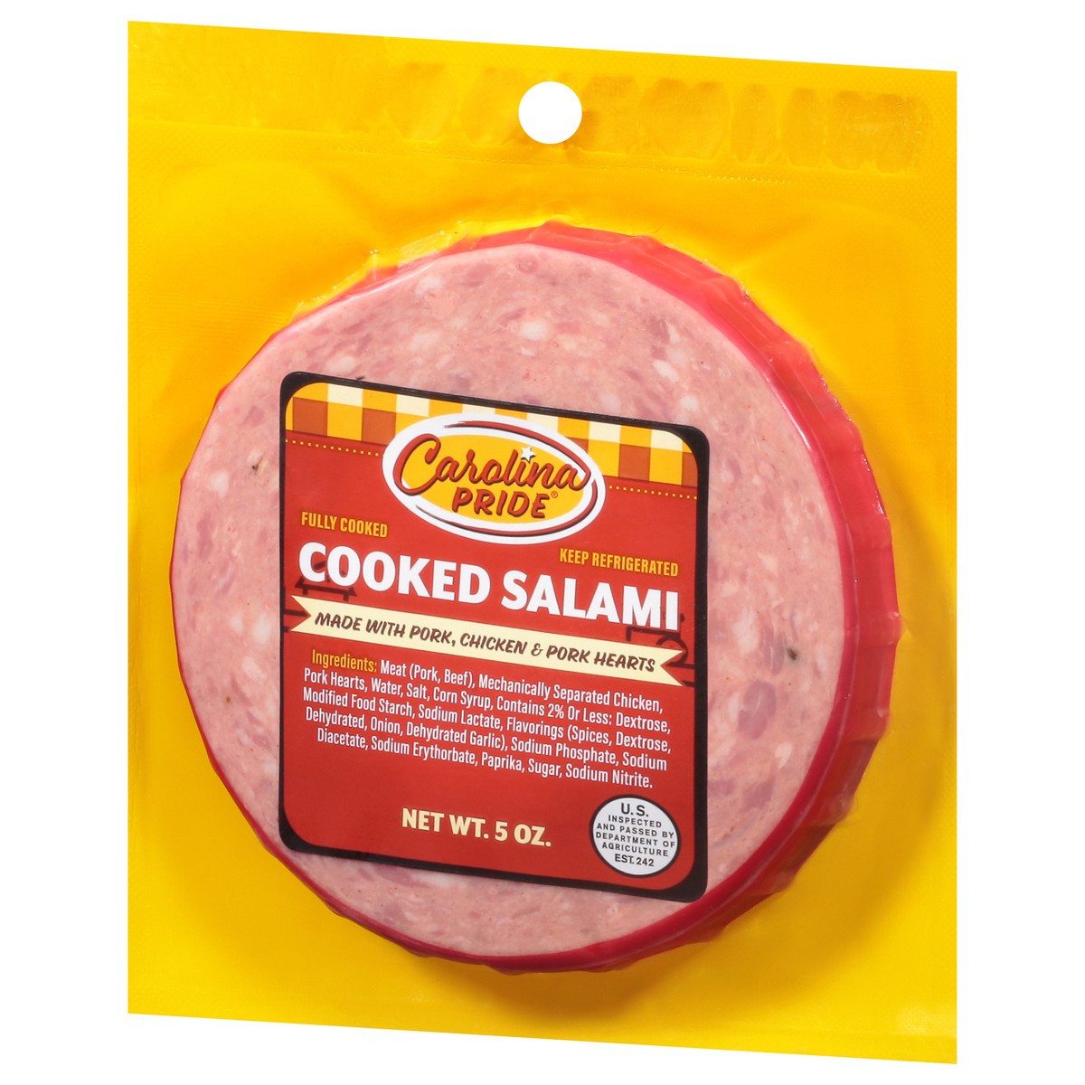 slide 3 of 9, Carolina Pride Salami, Cooked, 5 Ounce, 5 oz