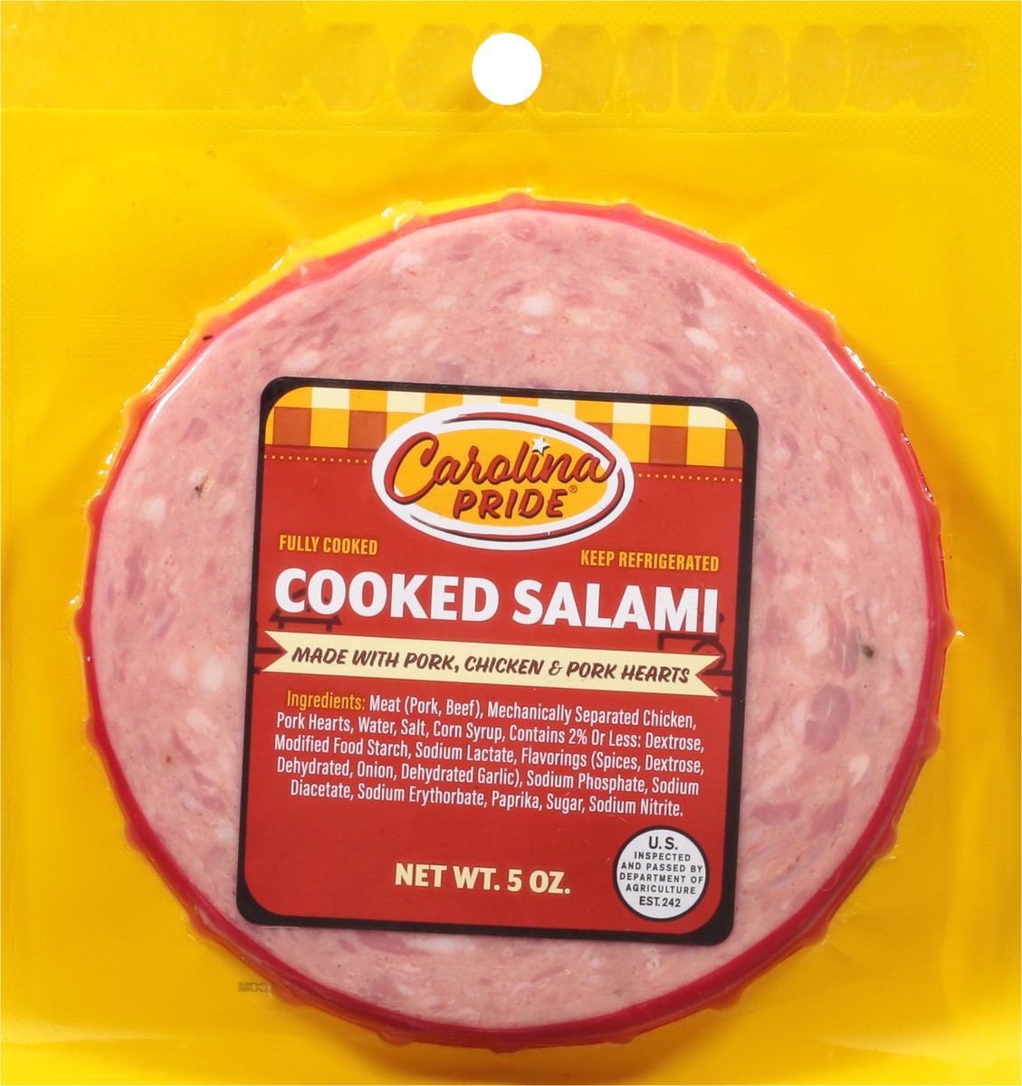 slide 2 of 9, Carolina Pride Salami, Cooked, 5 Ounce, 5 oz