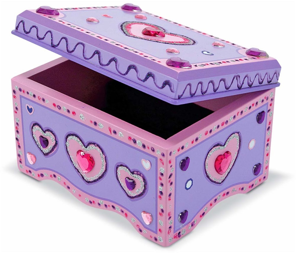 slide 1 of 1, Melissa & Doug Decorate-Your-Own Jewelry Box, 1 ct